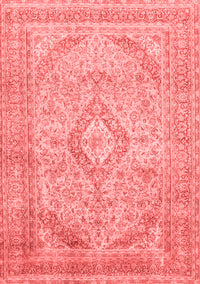 Medallion Red Traditional Rug, tr1112red