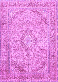 Medallion Purple Traditional Rug, tr1112pur