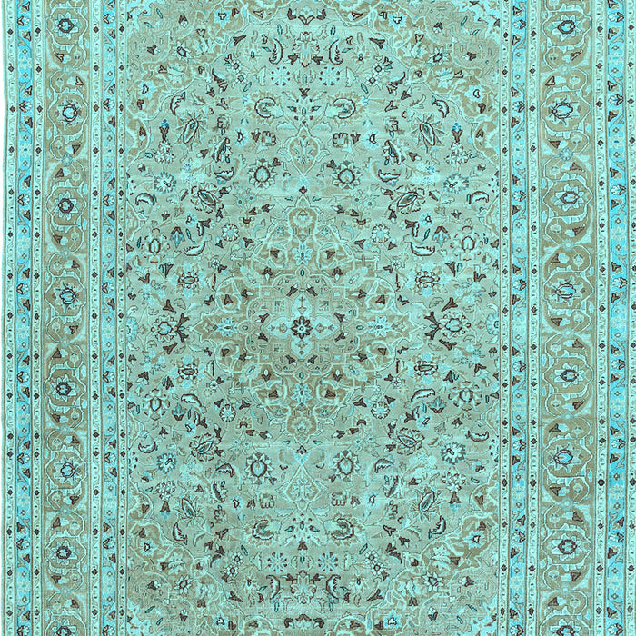 Machine Washable Persian Light Blue Traditional Rug, wshtr1113lblu