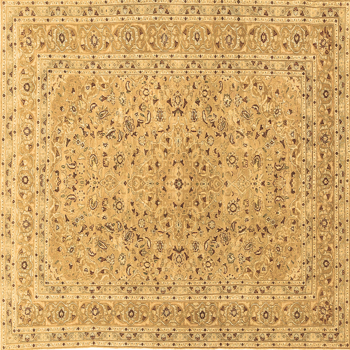 Square Persian Brown Traditional Rug, tr1113brn