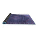 Sideview of Persian Blue Traditional Rug, tr1114blu