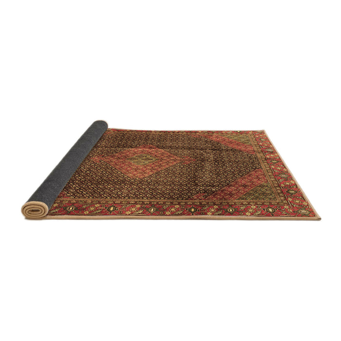 Sideview of Persian Brown Traditional Rug, tr1114brn