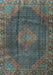 Machine Washable Persian Light Blue Traditional Rug, wshtr1114lblu