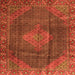 Serging Thickness of Persian Orange Traditional Rug, tr1114org