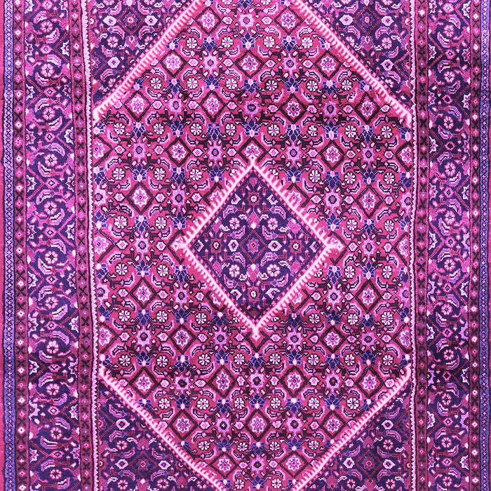 Machine Washable Persian Purple Traditional Area Rugs, wshtr1115pur