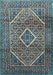 Machine Washable Persian Light Blue Traditional Rug, wshtr1115lblu