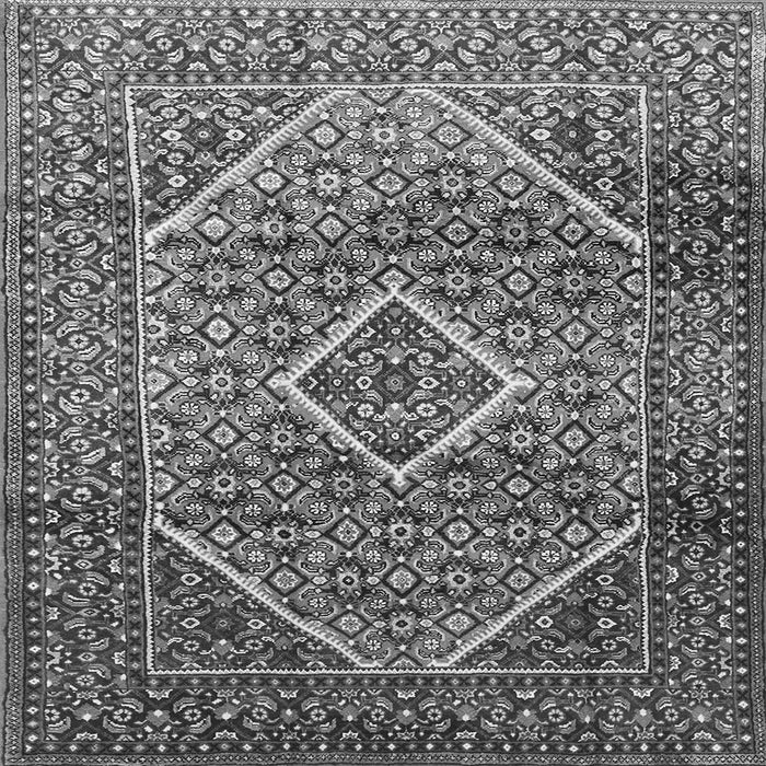 Serging Thickness of Persian Gray Traditional Rug, tr1115gry