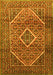 Machine Washable Persian Yellow Traditional Rug, wshtr1115yw