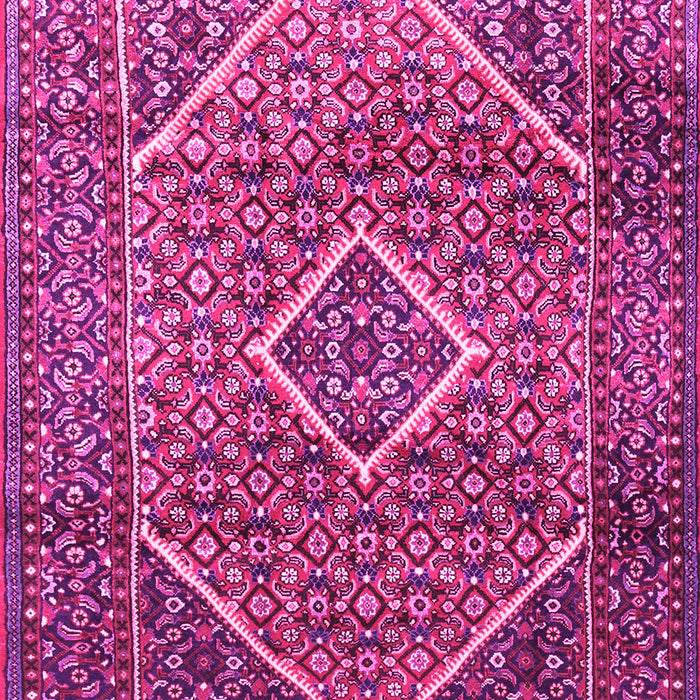 Machine Washable Persian Pink Traditional Rug, wshtr1115pnk