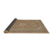 Sideview of Traditional Light Brown Medallion Rug, tr1116