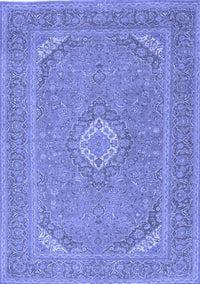 Medallion Blue Traditional Rug, tr1116blu