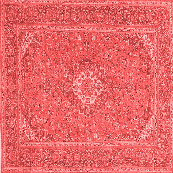 Medallion Red Traditional Rug, tr1116red