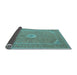 Sideview of Medallion Light Blue Traditional Rug, tr1116lblu