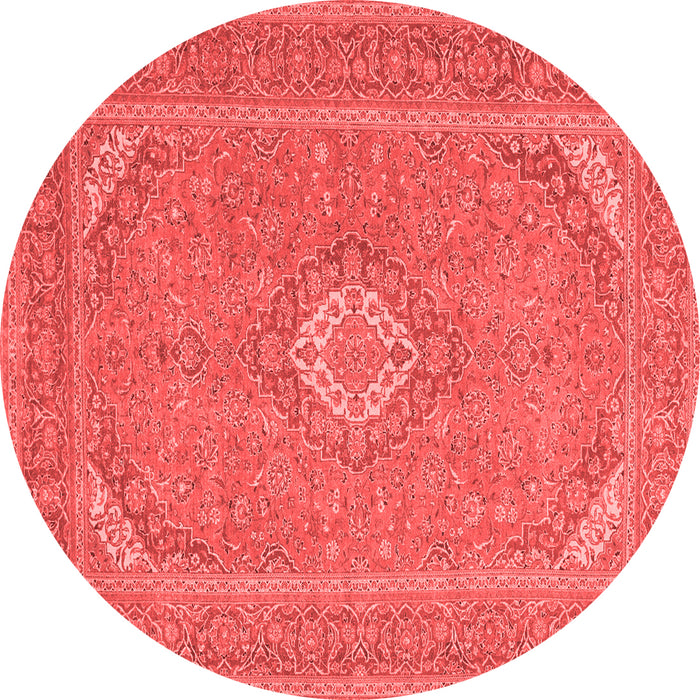 Medallion Red Traditional Rug, tr1116red