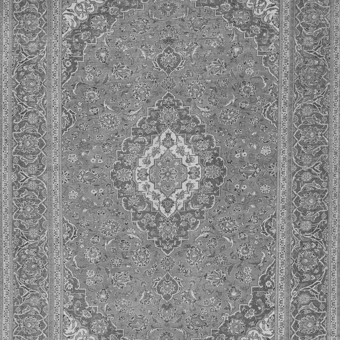 Serging Thickness of Machine Washable Medallion Gray Traditional Rug, wshtr1116gry
