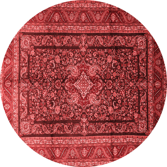 Machine Washable Persian Red Traditional Rug, wshtr1117red