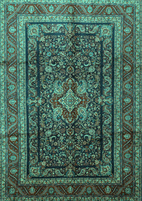 Persian Turquoise Traditional Rug, tr1117turq