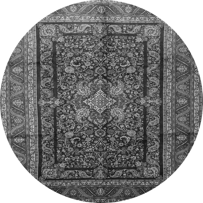 Square Persian Gray Traditional Rug, tr1117gry
