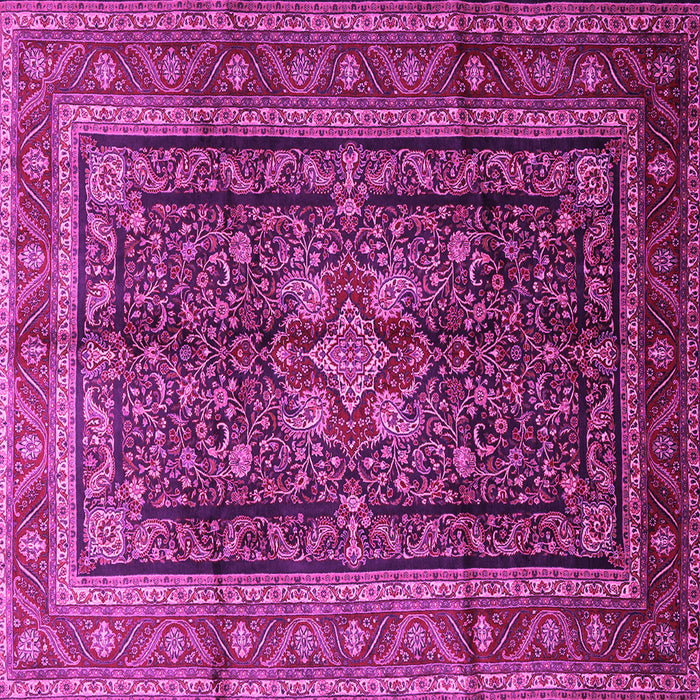 Square Persian Pink Traditional Rug, tr1117pnk