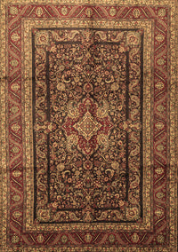 Persian Brown Traditional Rug, tr1117brn