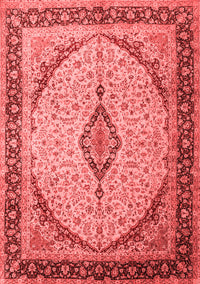 Medallion Red Traditional Rug, tr1118red