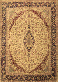 Medallion Brown Traditional Rug, tr1118brn