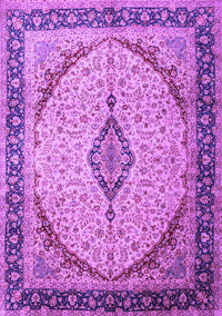 Medallion Purple Traditional Rug, tr1118pur