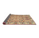 Sideview of Traditional Rust Pink Persian Rug, tr1119