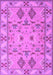 Machine Washable Persian Purple Traditional Area Rugs, wshtr1119pur