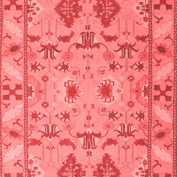Machine Washable Persian Red Traditional Rug, wshtr1119red