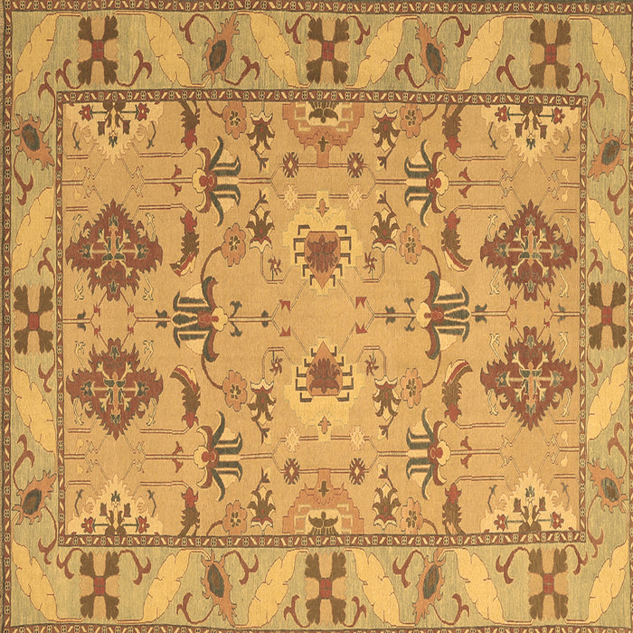 Square Machine Washable Persian Brown Traditional Rug, wshtr1119brn