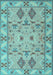 Machine Washable Persian Light Blue Traditional Rug, wshtr1119lblu