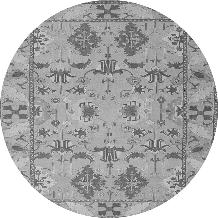 Square Persian Gray Traditional Rug, tr1119gry