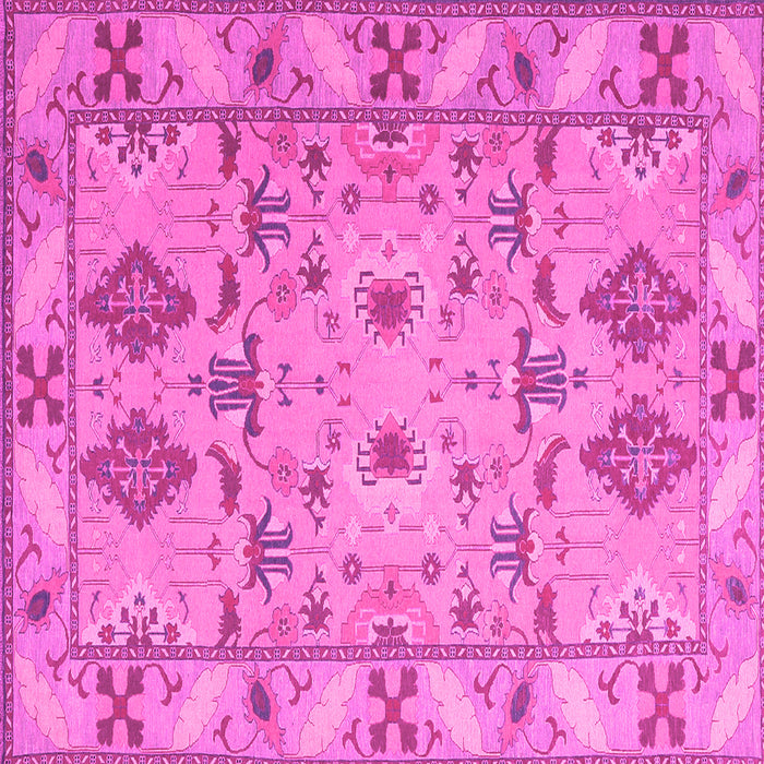 Square Persian Pink Traditional Rug, tr1119pnk