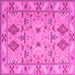 Square Persian Pink Traditional Rug, tr1119pnk