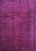 Machine Washable Southwestern Purple Country Area Rugs, wshtr111pur