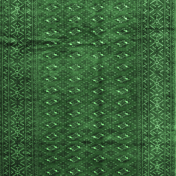 Machine Washable Southwestern Emerald Green Country Area Rugs, wshtr111emgrn