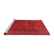 Country Red Washable Rugs