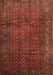 Machine Washable Southwestern Brown Country Rug, wshtr111brn