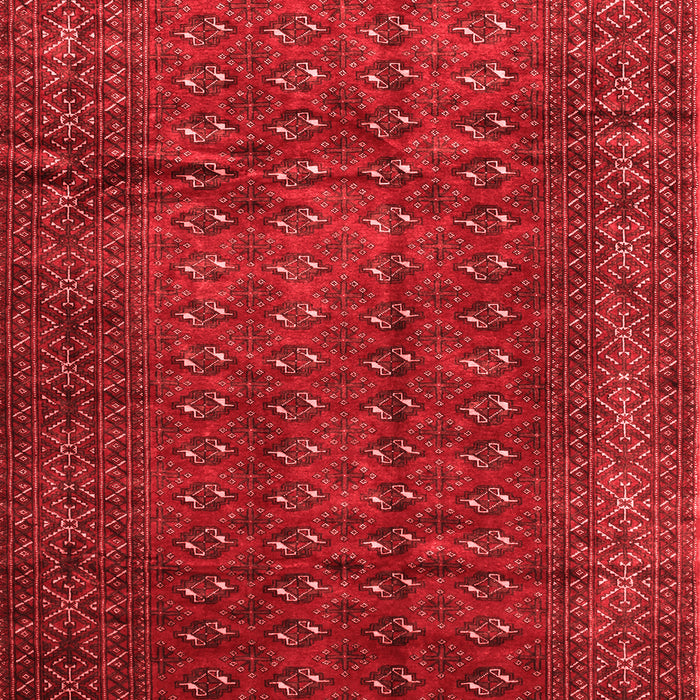 Machine Washable Southwestern Red Country Rug, wshtr111red