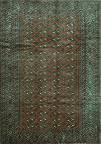 Southwestern Turquoise Country Rug, tr111turq