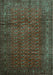 Southwestern Turquoise Country Rug, tr111turq