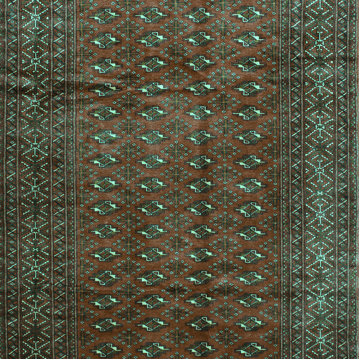 Southwestern Turquoise Country Rug, tr111turq