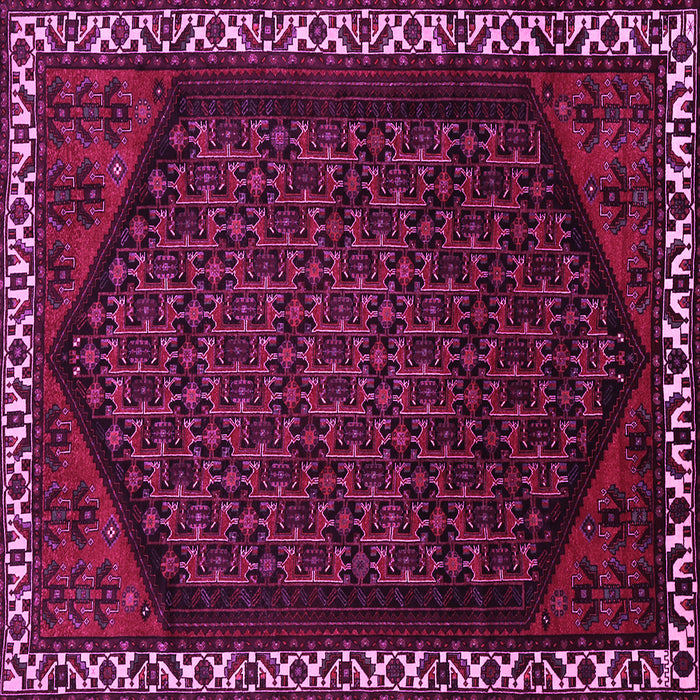Square Persian Pink Traditional Rug, tr1120pnk