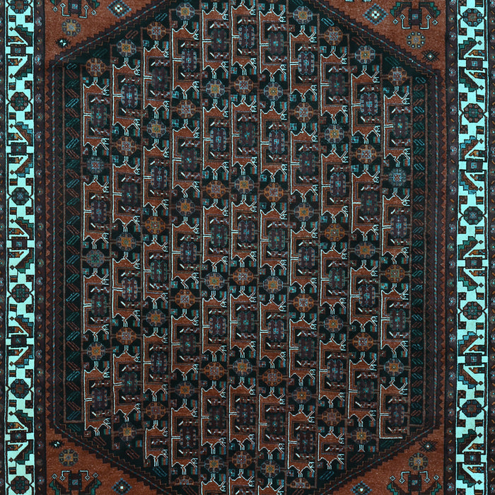 Machine Washable Persian Light Blue Traditional Rug, wshtr1120lblu