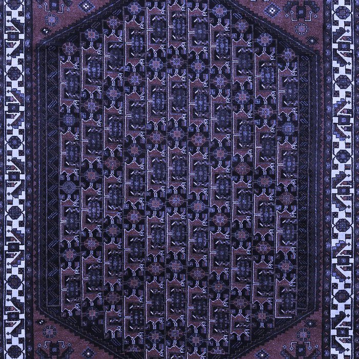 Machine Washable Persian Blue Traditional Rug, wshtr1120blu