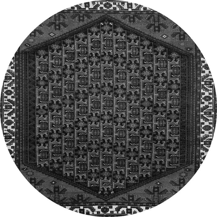 Square Persian Gray Traditional Rug, tr1120gry