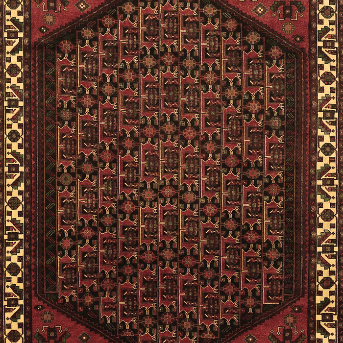 Machine Washable Persian Brown Traditional Rug, wshtr1120brn