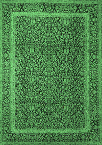 Persian Emerald Green Traditional Rug, tr1121emgrn