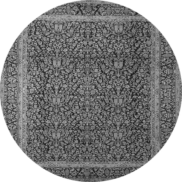 Square Persian Gray Traditional Rug, tr1121gry